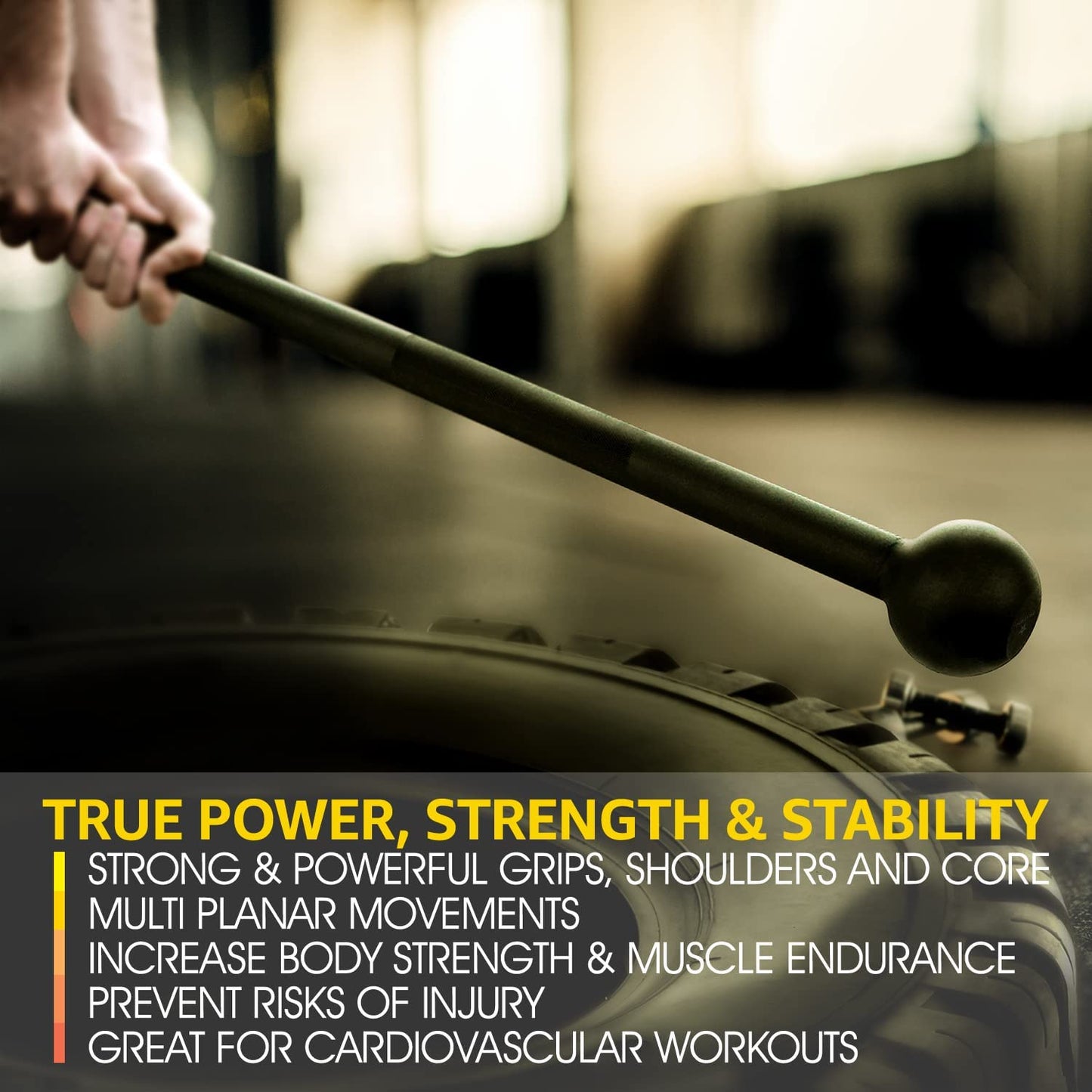 Steel Mace Bell for Strength Training & Full Body Functional Workouts