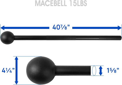 Steel Mace Bell for Strength Training & Full Body Functional Workouts