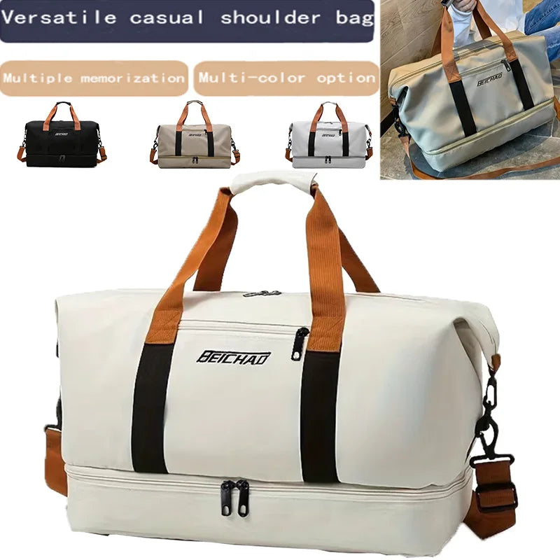 UrbanFlex Travel Gym Bag – Portable Short-Distance Fitness Duffle Shoulder & Crossbody Weekender Carry-On Bag