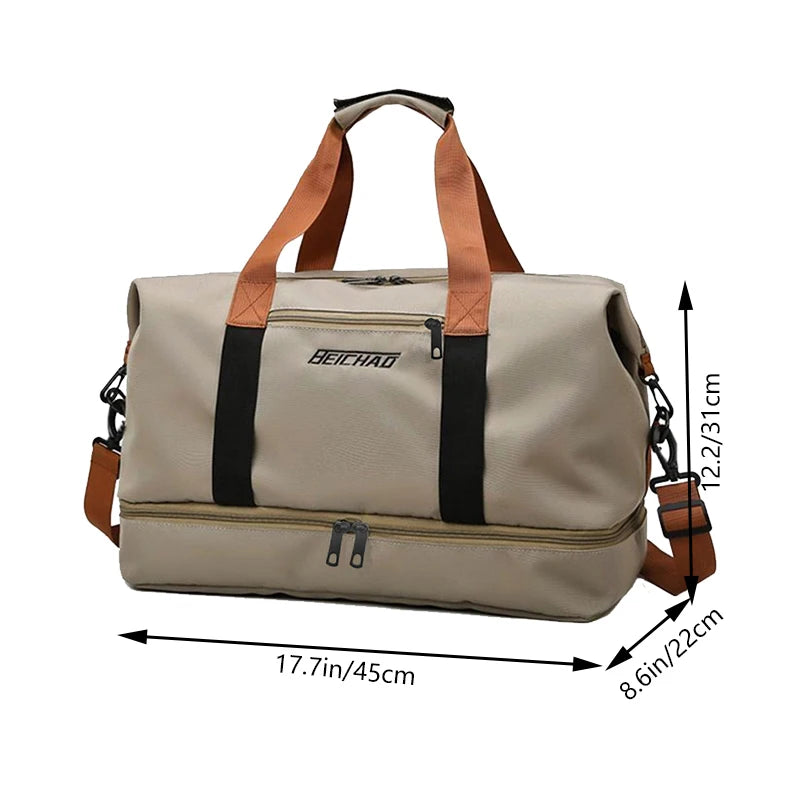 UrbanFlex Travel Gym Bag – Portable Short-Distance Fitness Duffle Shoulder & Crossbody Weekender Carry-On Bag