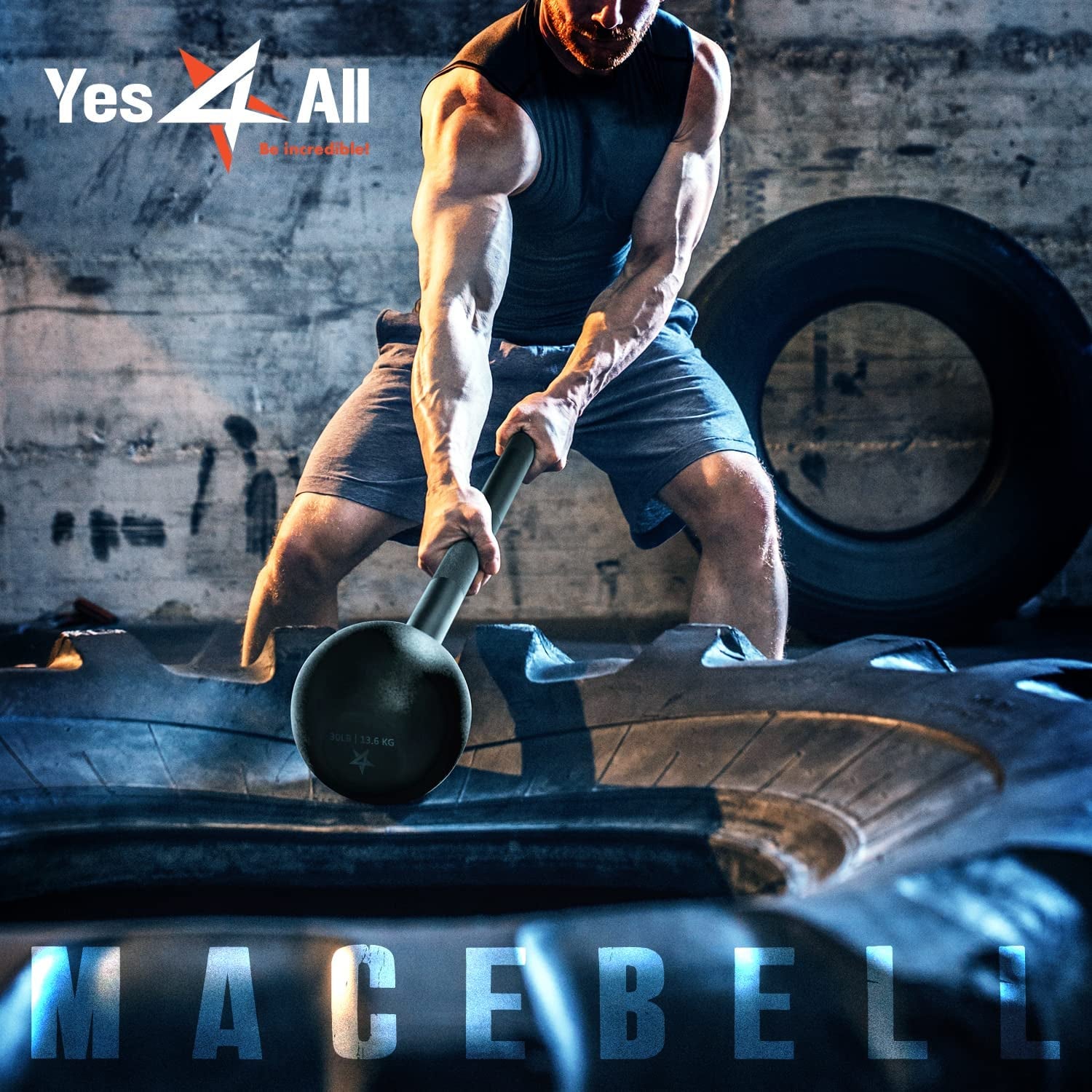 Steel Mace Bell for Strength Training & Full Body Functional Workouts